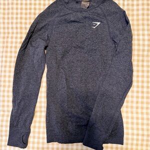 Gymshark Women's Long Sleeve Tee - Dark Blue